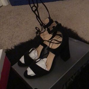 Black lace up heels apt. 9.     Size 8.5